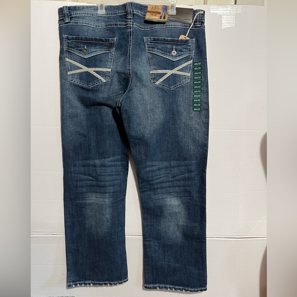 Axel Boot cut  denim jeans Waist 40 Length 32 blue NWT